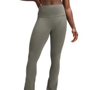 LULULEMON Align High-Rise Mini-Flared Pant 28" in Grey Sage Sz 10